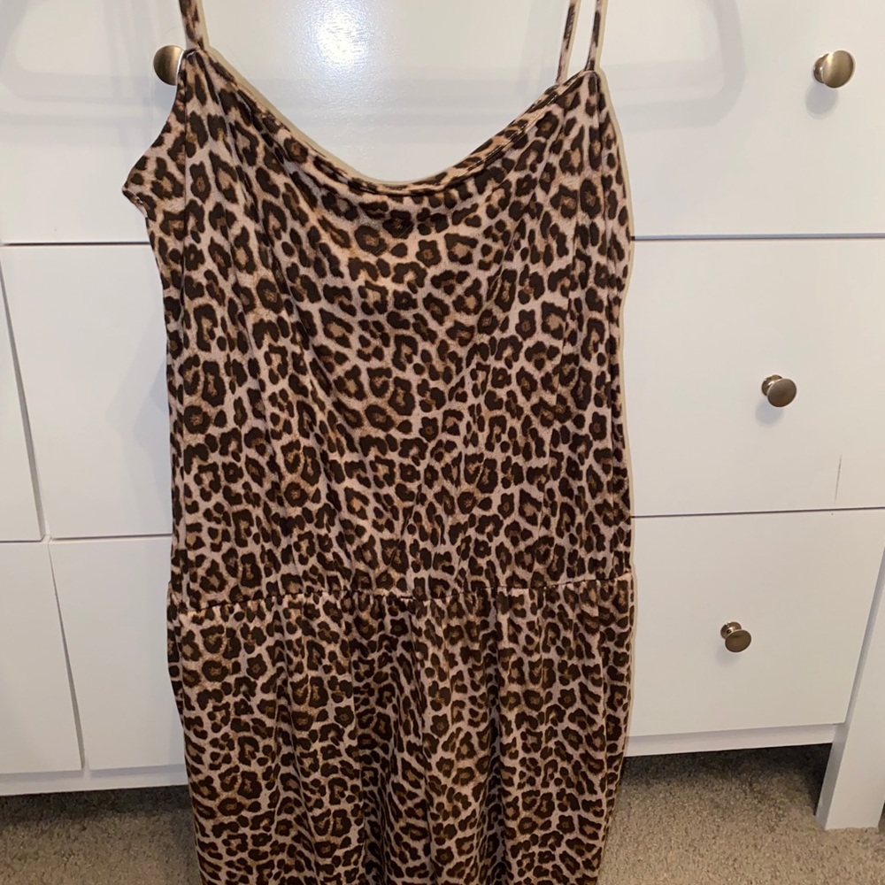 Cheetah print romper